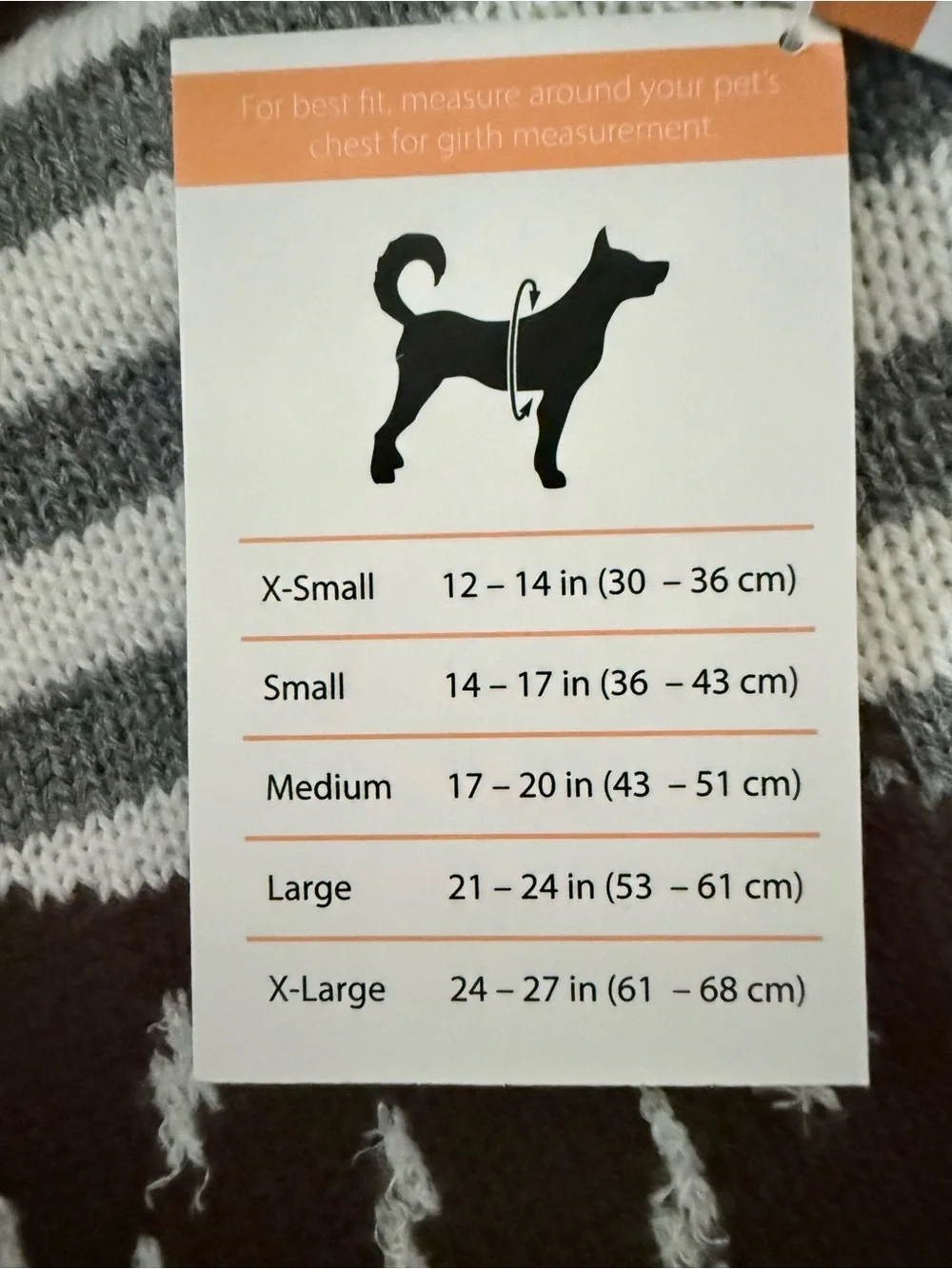 NWT Simplydog Hedgehog Stripe Knit Dog Sweater Size Large